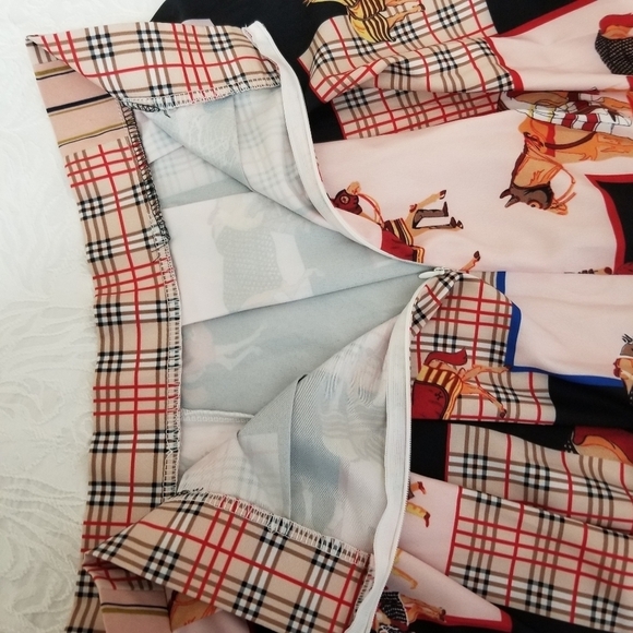 Equestrian Print Midi Skirt - Picture 6 of 9